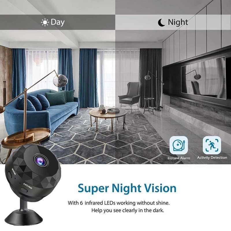 magnetic stand A9 TUYA mini security cameras wireless wifi small camera without wire