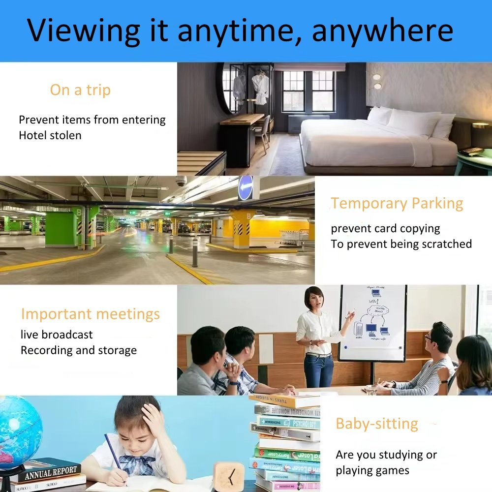 Factory price HD wirelsee remote monitor wide angle motion detection night vision real time viewing wifi mini camera