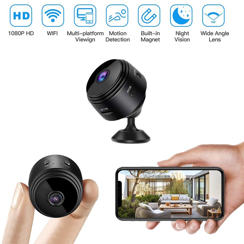 Amazon Hot A9 Mini Camera Hd 1080p Factory Security Camera Night Vision Max support 128G mini camera