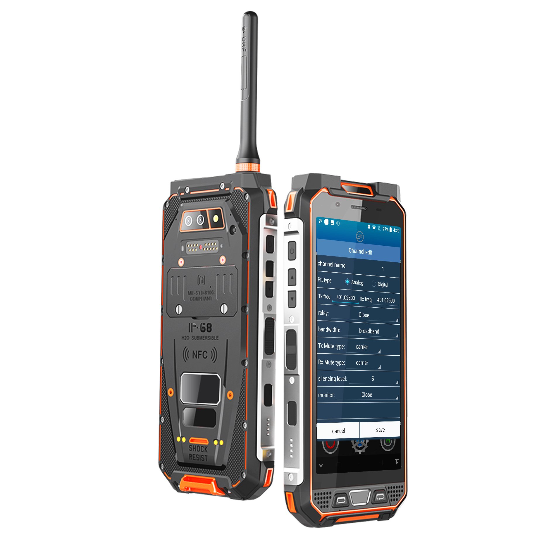 android eigensicheres mobiltelefon industrielle nfc dmr radio robustes Feature-Telefon