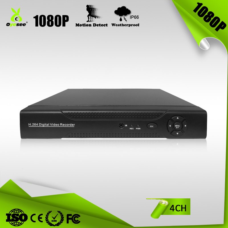 Xmeye APP 4 Channels AHD TVI CVI DVR Kits 2mp Customized Logo Outdoor H.265 Analog Security System for Home Motion Detection
