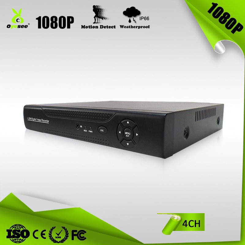 Xmeye APP 4 Channels AHD TVI CVI DVR Kits 2mp Customized Logo Outdoor H.265 Analog Security System for Home Motion Detection