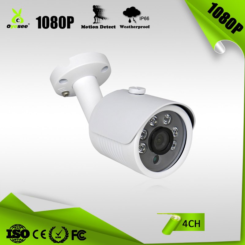 Xmeye APP 4 Channels AHD TVI CVI DVR Kits 2mp Customized Logo Outdoor H.265 Analog Security System for Home Motion Detection
