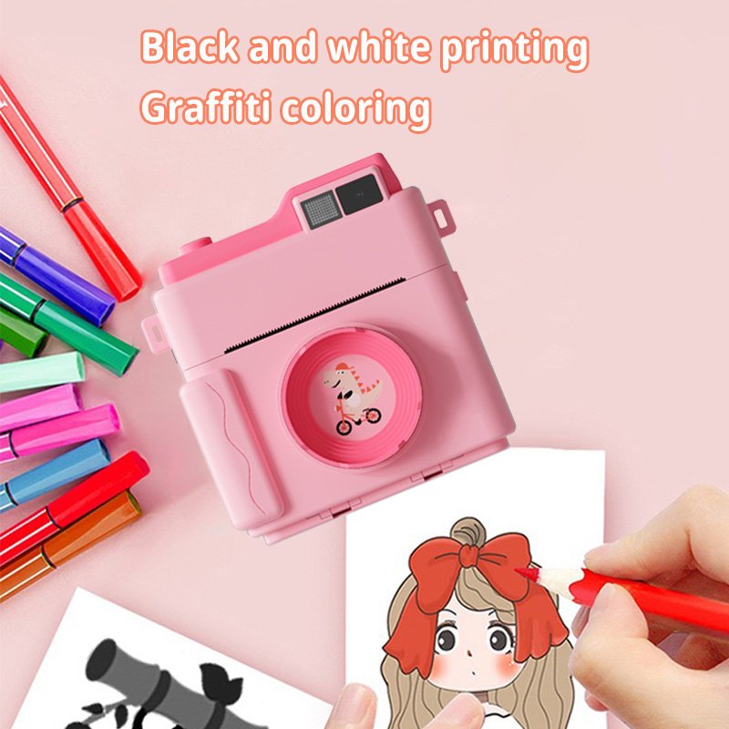 Yuniq Mini Camera For Kids 1200Mah 2.4 Inch Large Screen Instant Kids Girls Instantane Camera Multi-Lingual Kids Camera Lk-002