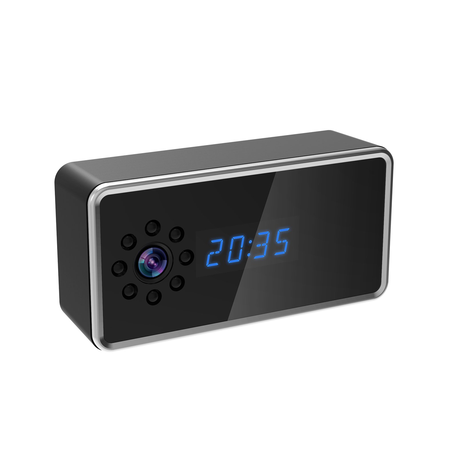 Multi-user real time sharing motion detection real HD 1080P video call security clock camera