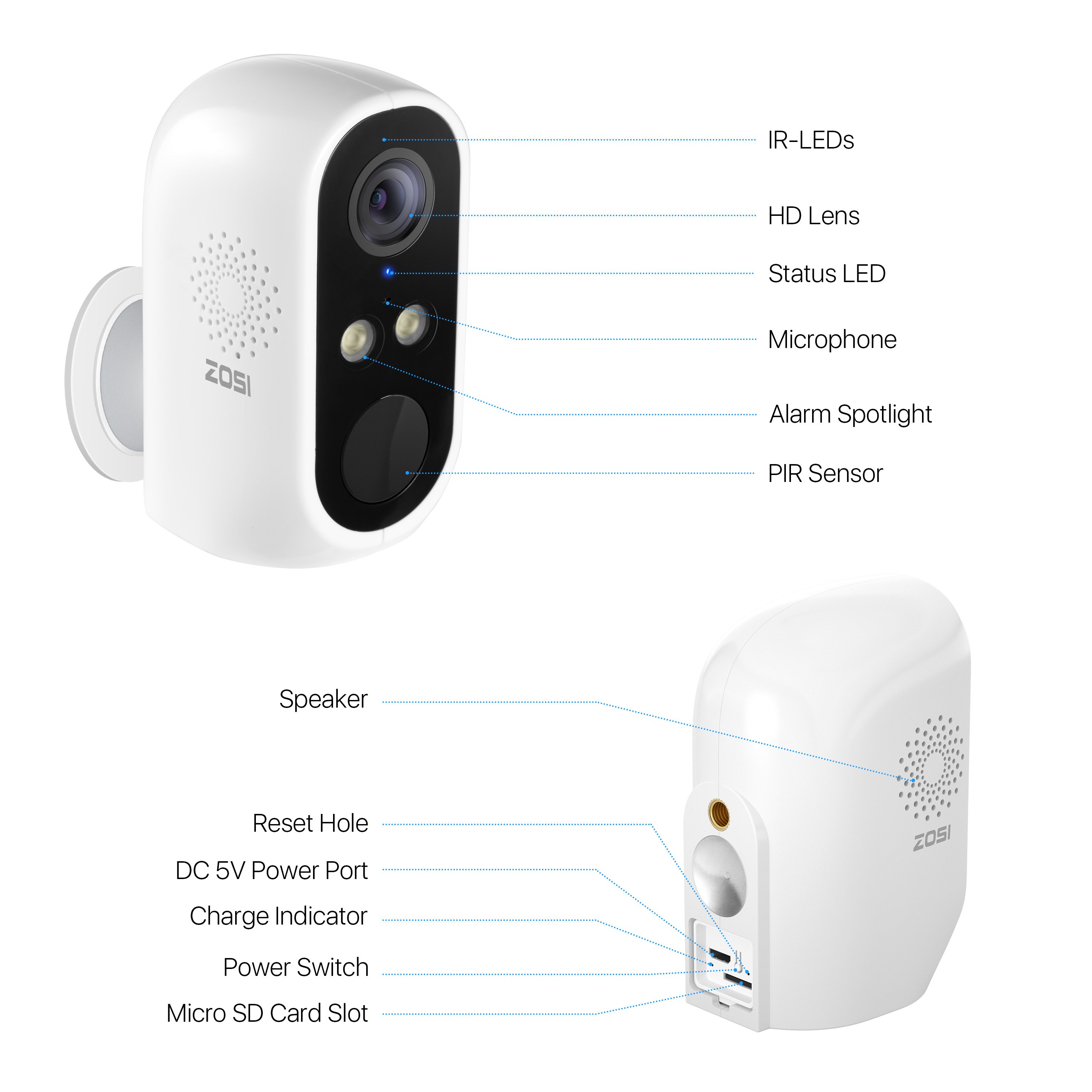 Waterproof Cctv Camera ptz ip Wireless HD Camera 2MP Night Vision Home Security Indoor cctv Network Wifi Camera