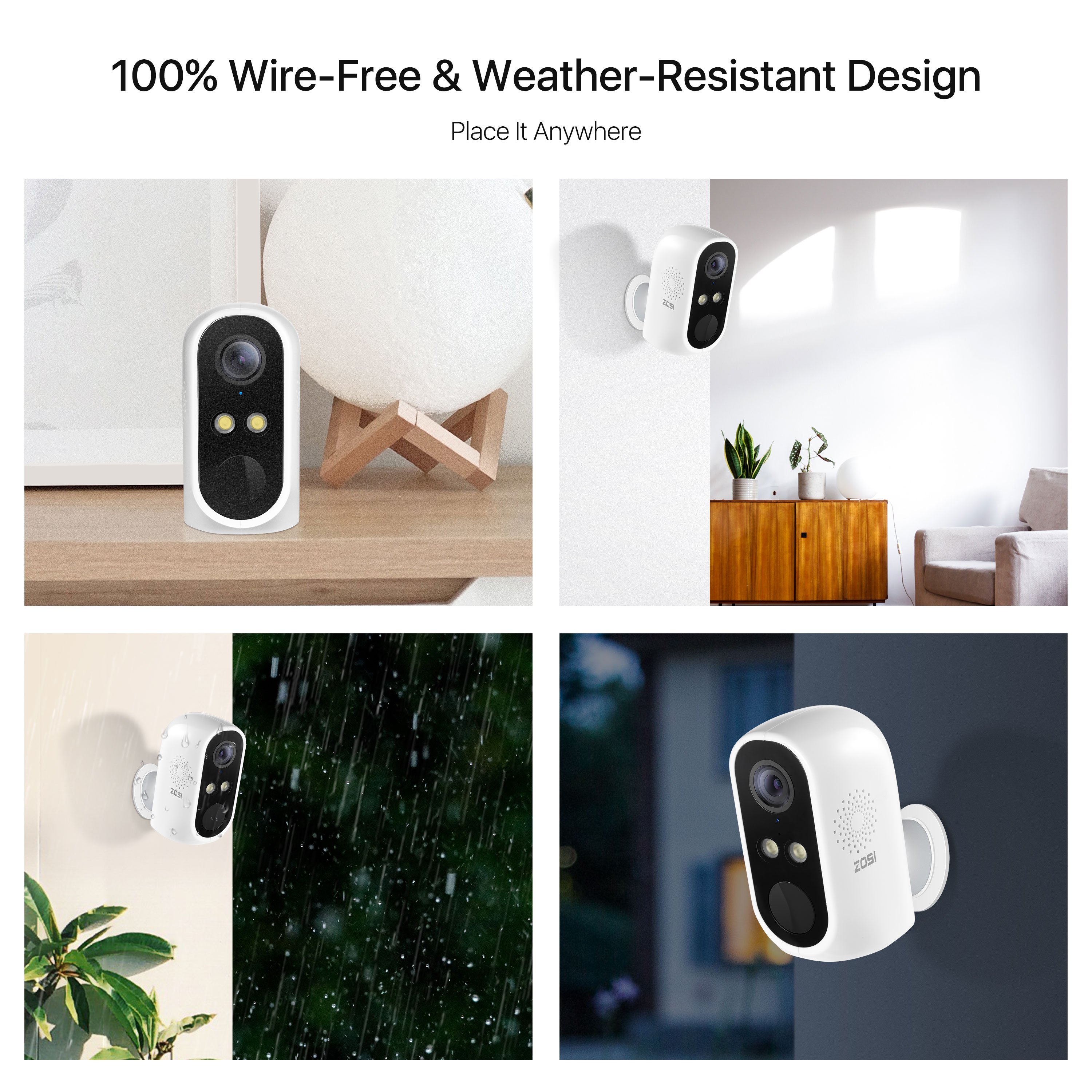Waterproof Cctv Camera ptz ip Wireless HD Camera 2MP Night Vision Home Security Indoor cctv Network Wifi Camera