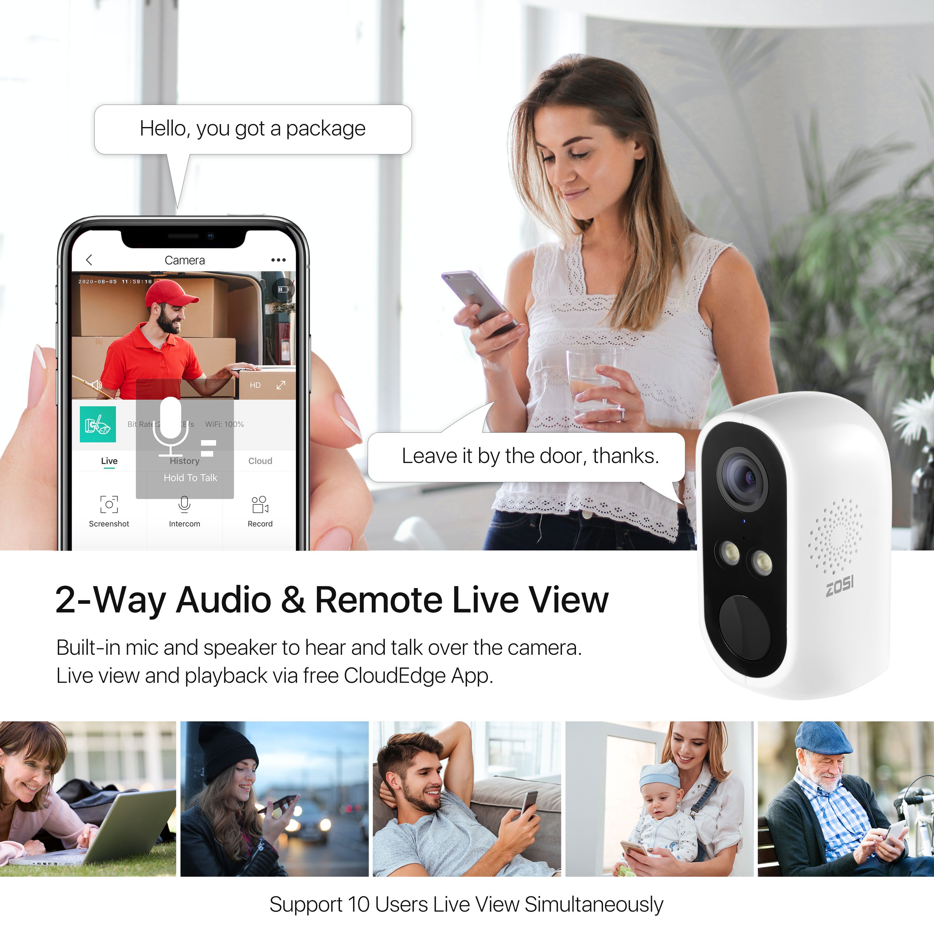 Waterproof Cctv Camera ptz ip Wireless HD Camera 2MP Night Vision Home Security Indoor cctv Network Wifi Camera