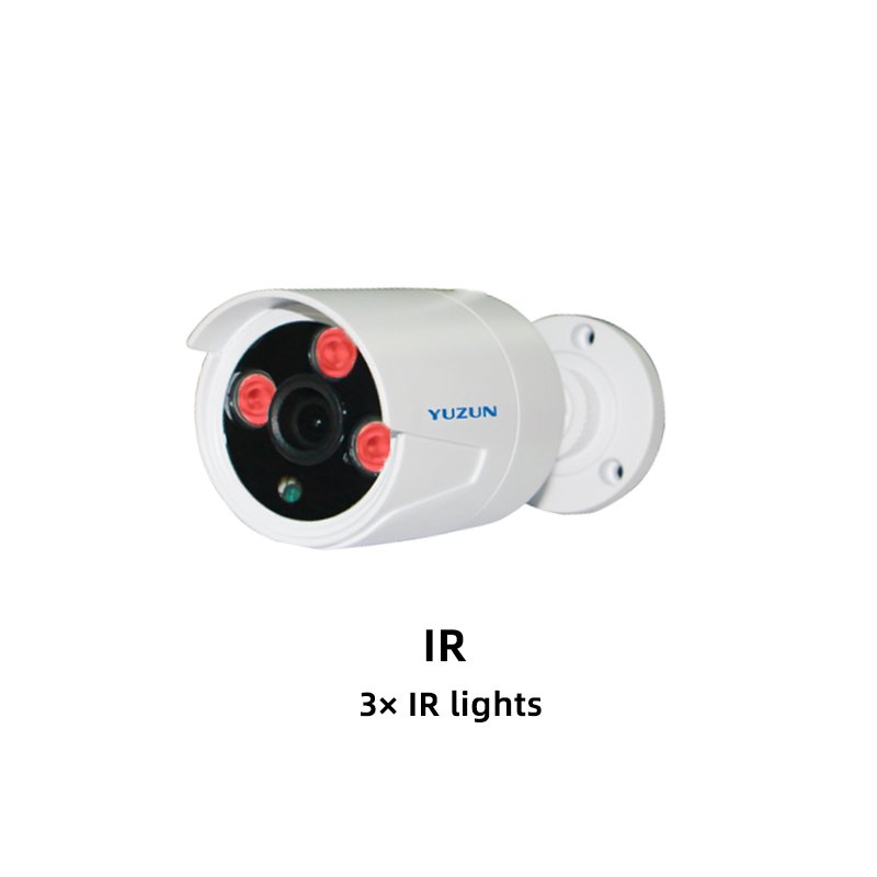 original factory AHD 4ch cctv dvr kit set full color night vision camera with white light LED cctv security system
