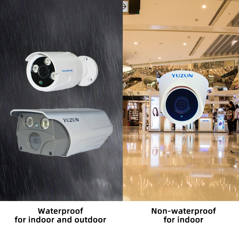 original factory AHD 4ch cctv dvr kit set full color night vision camera with white light LED cctv security system