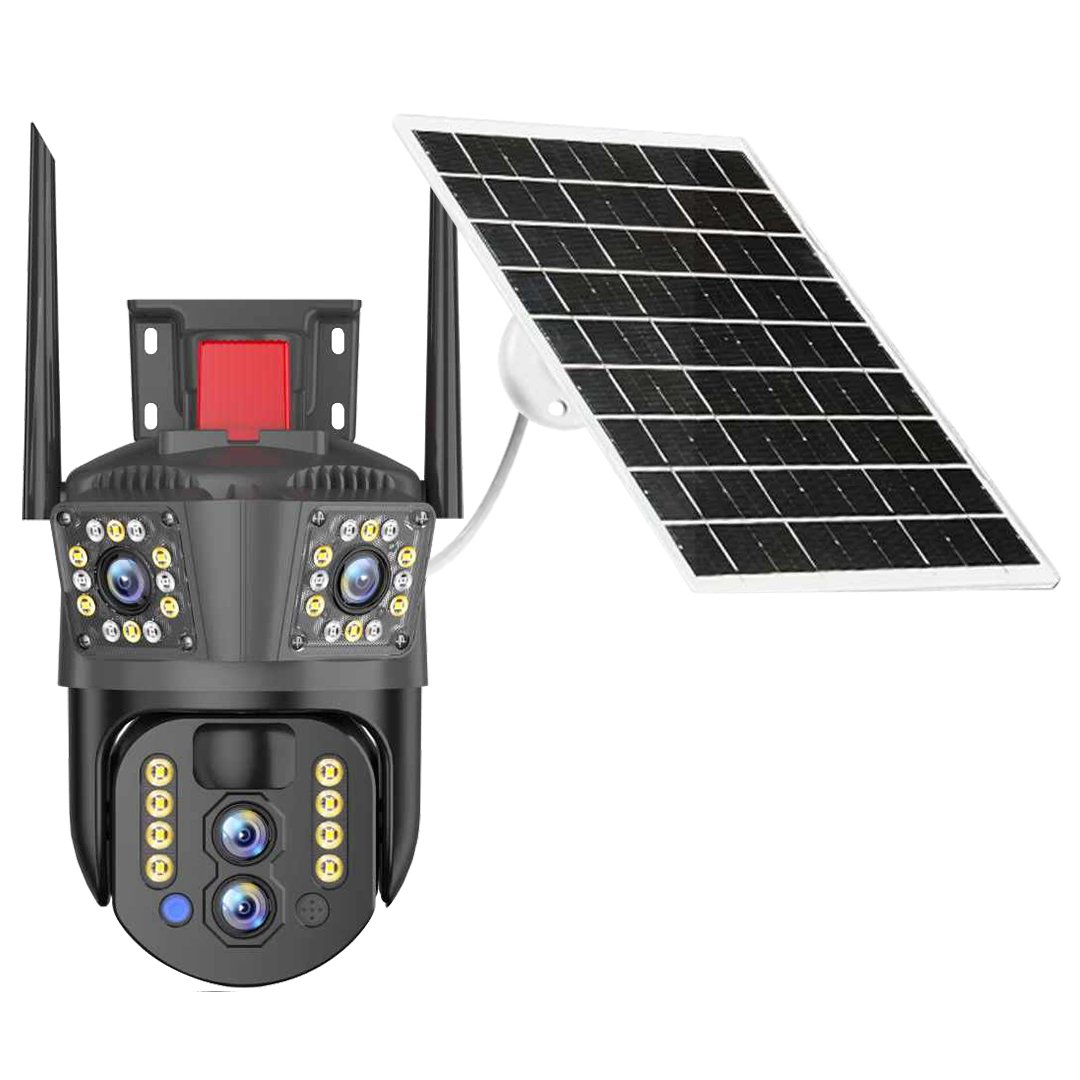 10x zoom Solar Camera Wireless Outdoor Camera Solar CCTV 2.4G Wifi Network Home Security Monitor System V380 pro P2P IP Camera