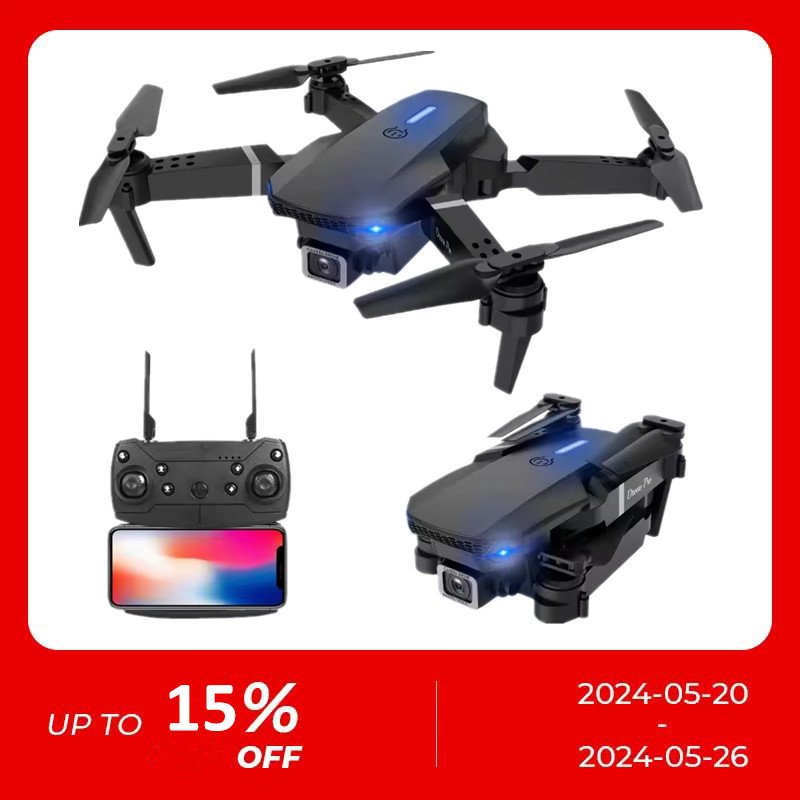 Foldable Quadcopter Dron Helicopter Toys Gift E88 Pro WIFI FPV Drone Wide Angle HD 4K 1080P Camera drone with Height Hold
