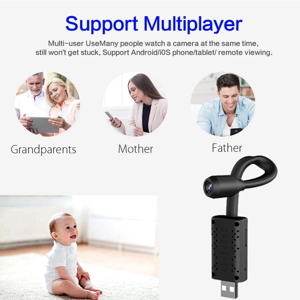 Surveillance Wireless IP Camera Motion Remote View Video Camera HD Mini USB Camera WIFI