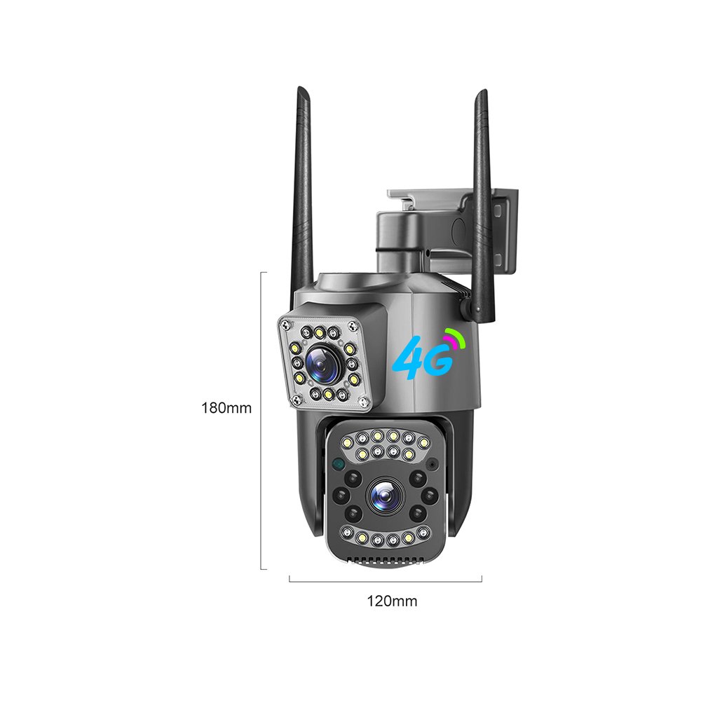 V380PRO New V380 Doule Lens Camera 4MP Humanoid Detection Security 4G SIM card SD Slot Bullet PTZ dome Wireless PTZ Smart Camera