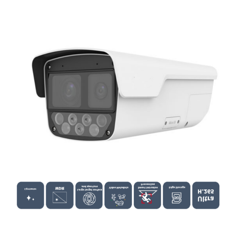 8MP+4MP Bi-Channel LightHunter Intelligent Bullet Network Camera IPC28184EA-ADX5K-F40-I1-NB
