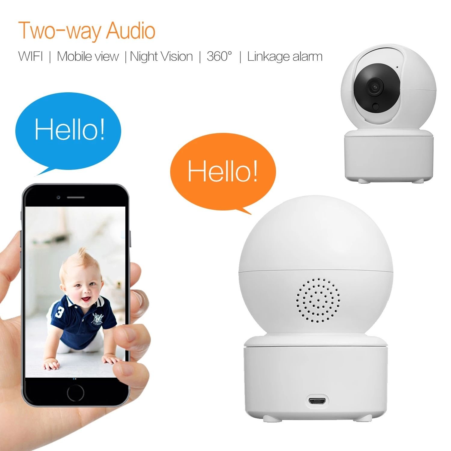 2MP 3MP Jortan indoor baby camera 2023 best hot cheap wireless ip camera solar network camera