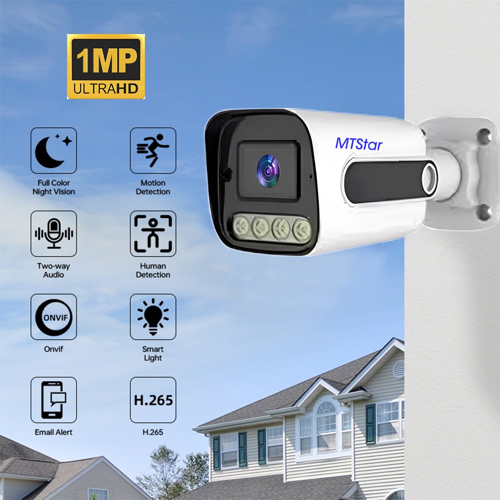4-channel cctv camera motion detection no blind 3.6mm lens ip camera spots all-day monitoring AHD camera kit 4CH