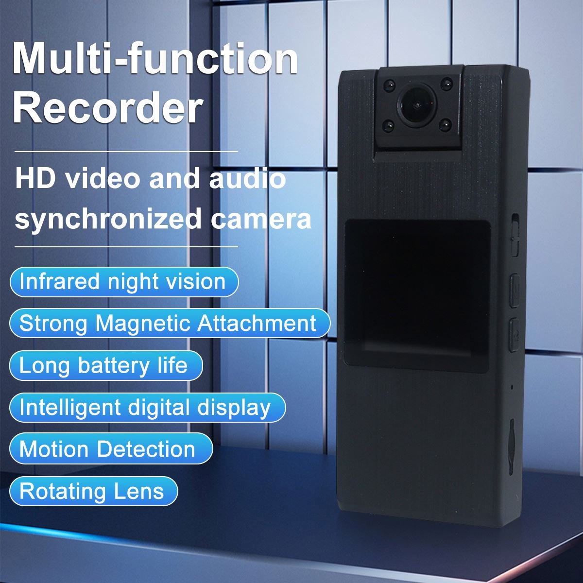 1080p Body Worn Mini Wifi Camera Digital Video Recorder Camcorder Night Vision Law Enforcement Security Camera