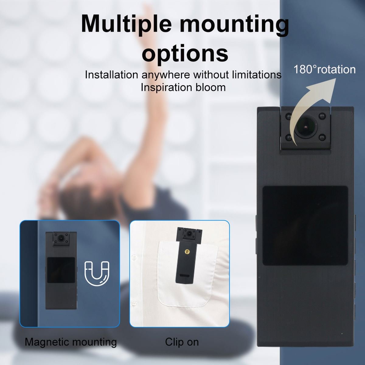 1080p Body Worn Mini Wifi Camera Digital Video Recorder Camcorder Night Vision Law Enforcement Security Camera