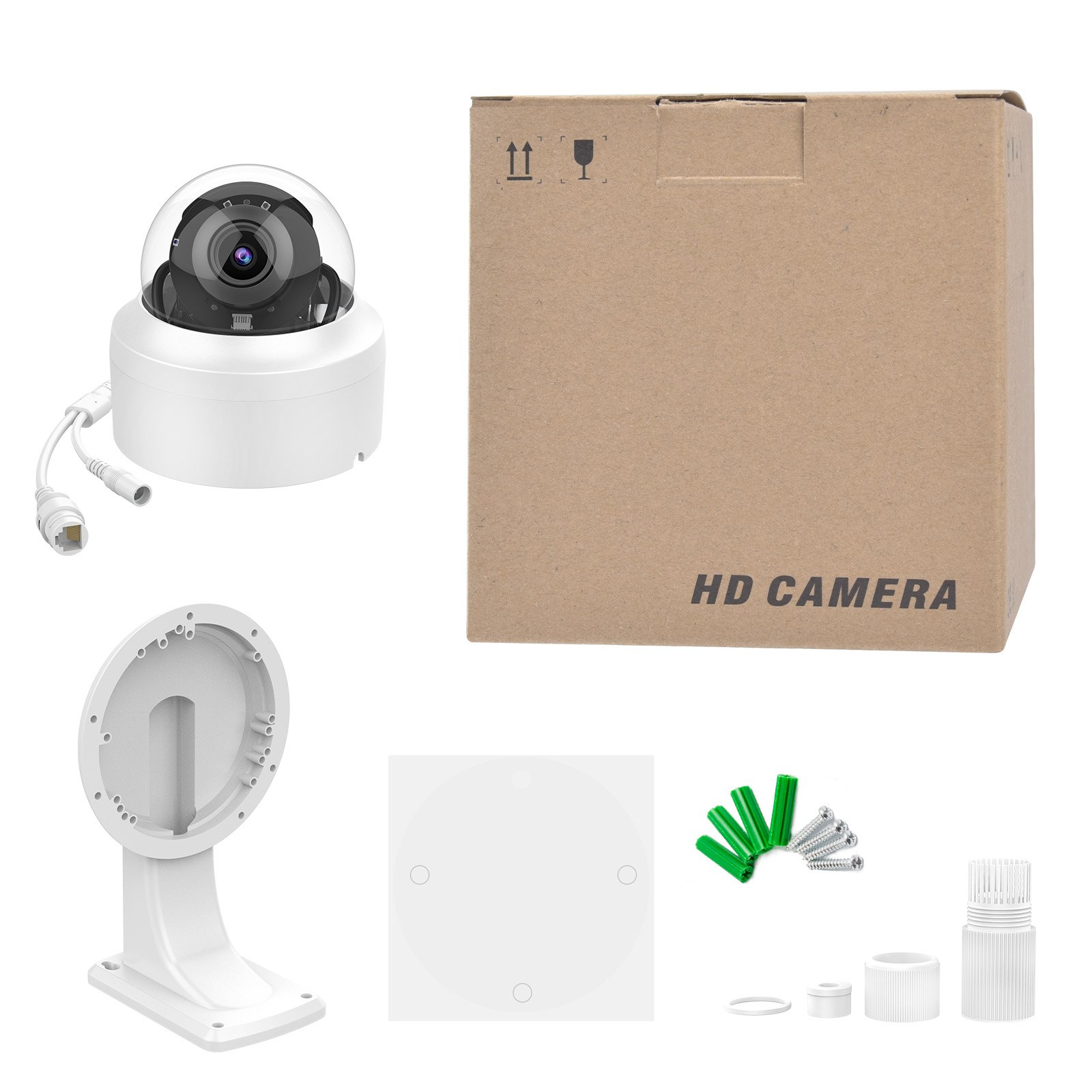 Support mic Waterproof POE Mini Security IP Camera Outdoor 4X Zoom 1080P 5MP 8MP PTZ Camera