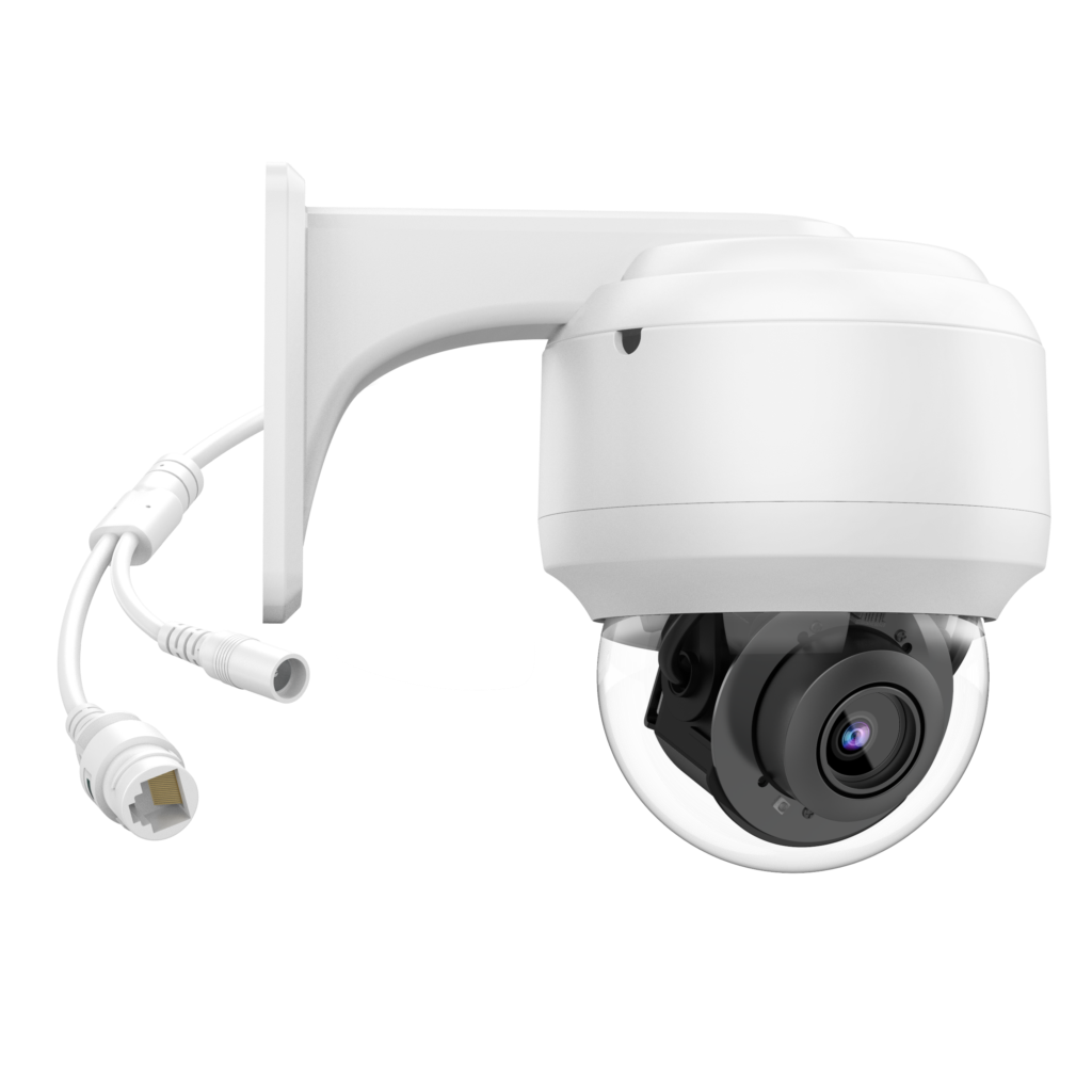 Support mic Waterproof POE Mini Security IP Camera Outdoor 4X Zoom 1080P 5MP 8MP PTZ Camera