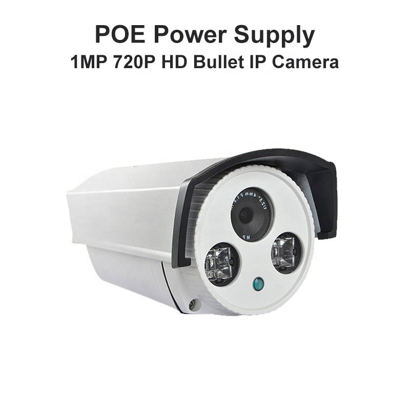 1MP 720P Aluminum Alloy Metal Outdoor Waterproof CCTV Security Surveillance POE Bullet IP Camera