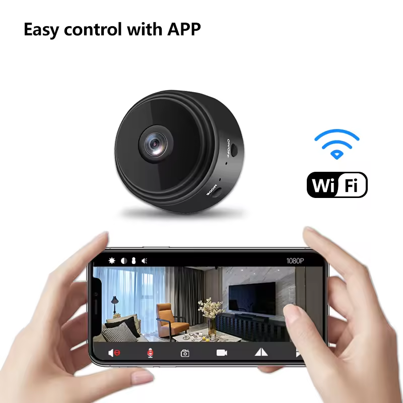 Hot Sale HD 1080P Smart Mini Wifi remote camera Home Security baby pet monitor Cam Wireless Indoor H.265 Gua Camera with Sd Card