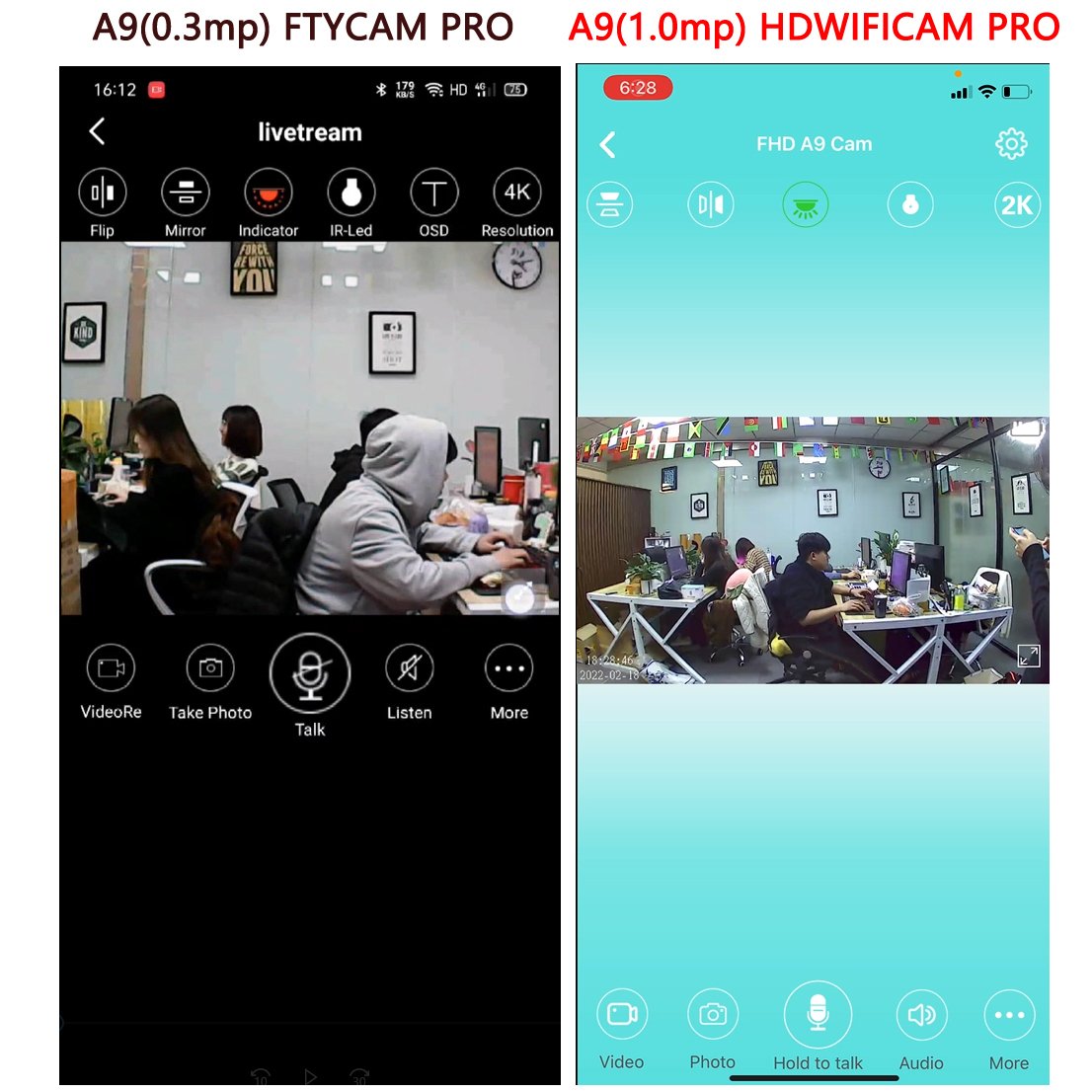 Hot Sales A9 Camera HD 1080P WiFi Camera For Home Security Mini Camera