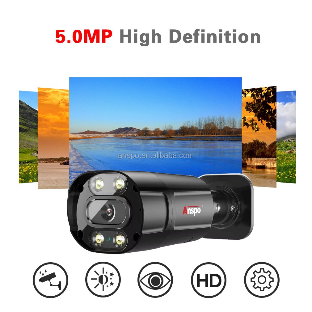 BNC AHD Bullet audio camera 5MP DVR security CCTV camera H.265 Analog tvi HD Infrared color vu Night Vision