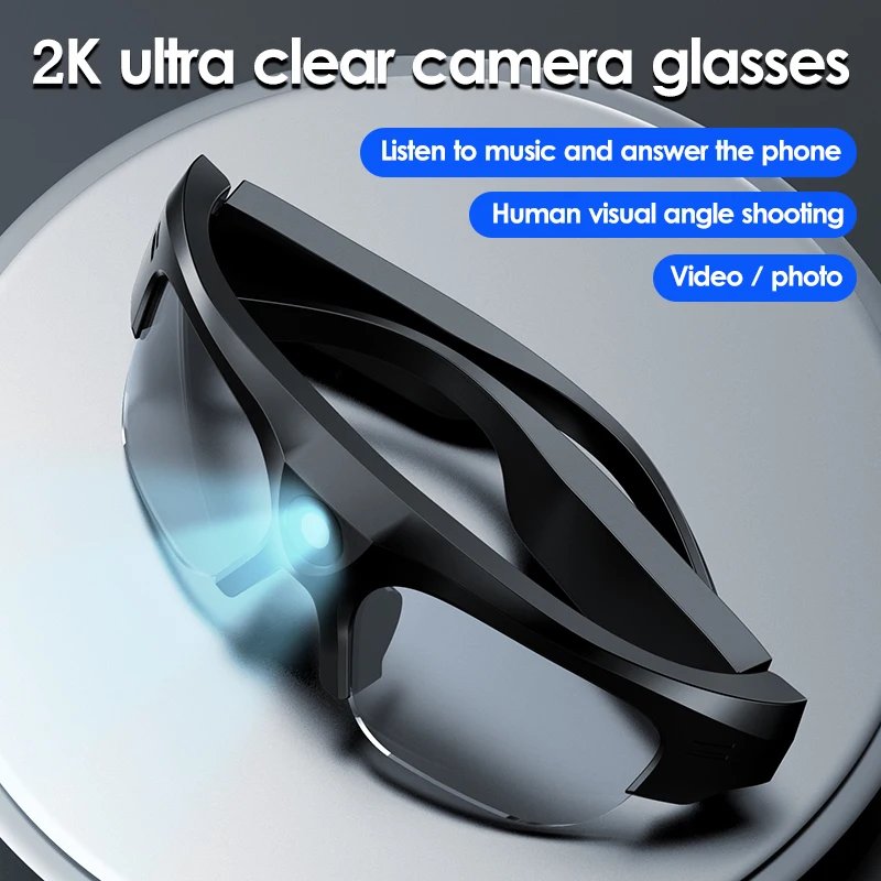 4K High Definition Glasses Camera Bicycle Dash Cam Mini Sports Glasses Camera Polarized Sunglasses Glasses