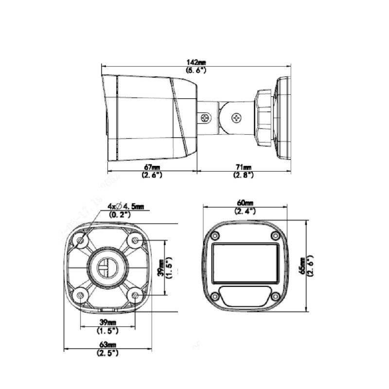 UAC-B115-F28(40)-W-NB 5MP ColourHunter HD Fixed Mini Bullet Analog Camera