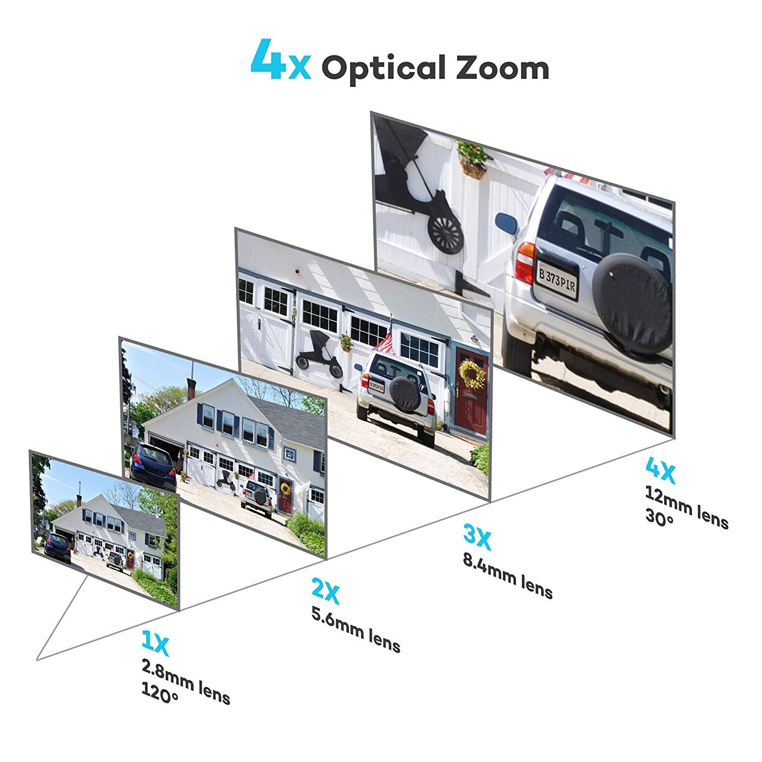 H.265 P2P 8MP 4K Outdoor Bullet POE IP Security Camera Long IR 80M Night Vision Motorized 4X ZOOM AI Human & Vehicle Detection