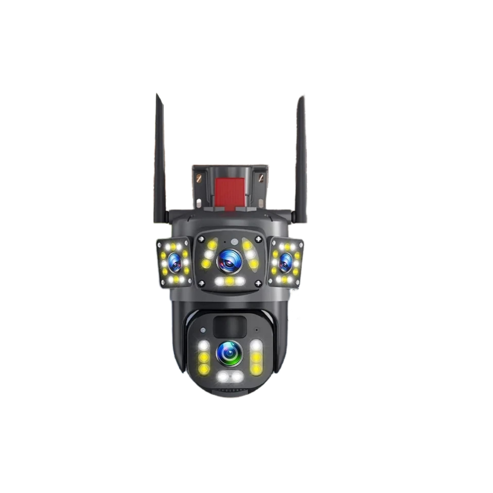 WiFi V360 solar monitor 360 degree mobile phone remote outdoor night vision panoramic home high definition battery camera
