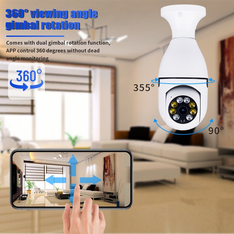 High Quality 1080p HD Wifi Home Security Mini Camera Wireless with Nightshot Function CMOS Imaging Sensor Supports Mlcro SD Card