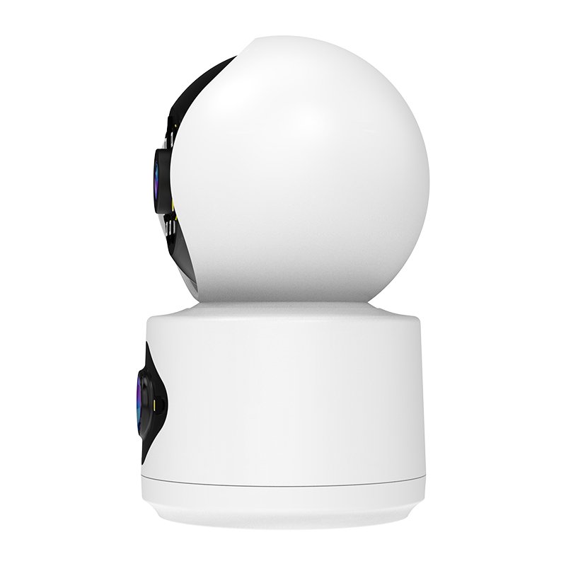 Indoor Wifi Camera 1080P HD color PT dual lens dual view camera For 3mp image two-way audio sound and light alarm