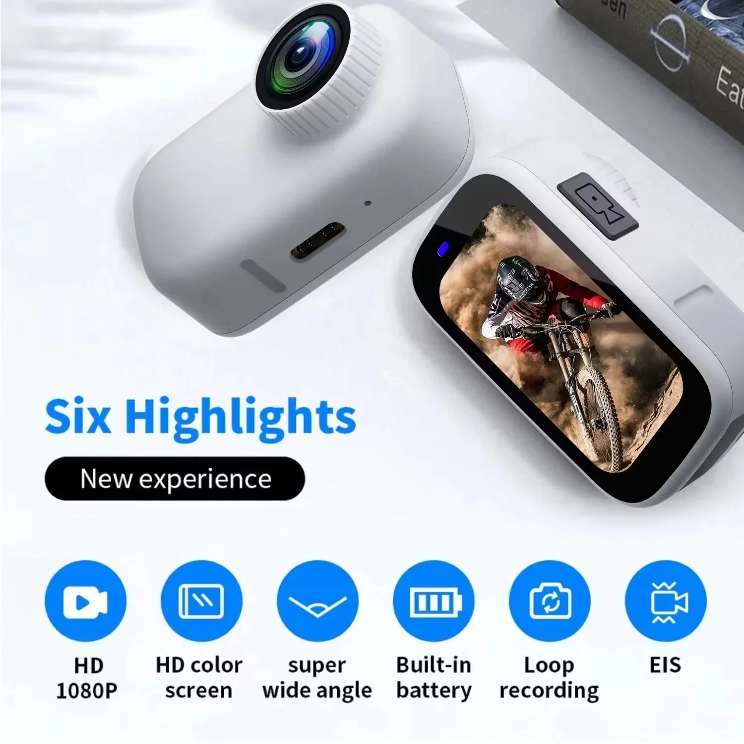 Thumb Mini Camera 360 Touch Screen Wifi Wireless Action Camera Hd 4k 1080p Camcorder Underwater Camera