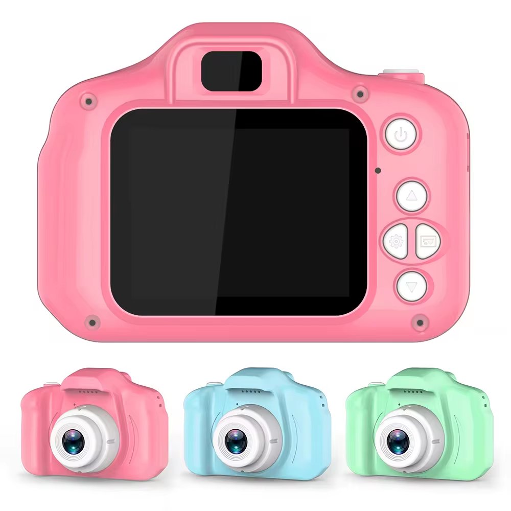 2024 Children Mini Cartoon Photo HD Screen 720p Video Camera x2 Toys Children for Kids Digital Children's camera