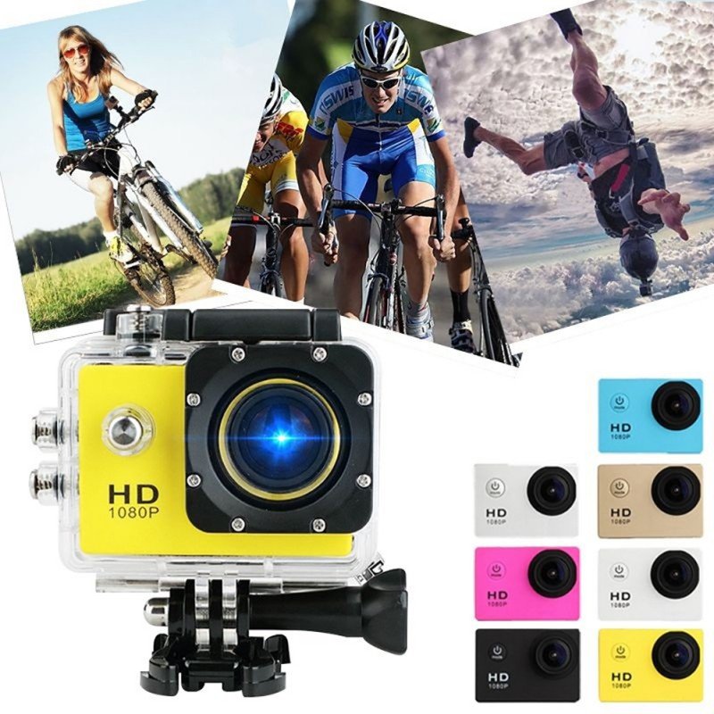 Anti shake 2-inch high-definition action camera 1080p mini sports camera, bicycle safety sports camera