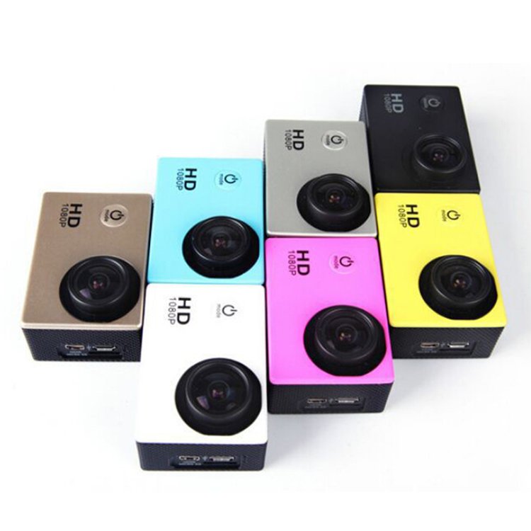 Anti shake 2-inch high-definition action camera 1080p mini sports camera, bicycle safety sports camera