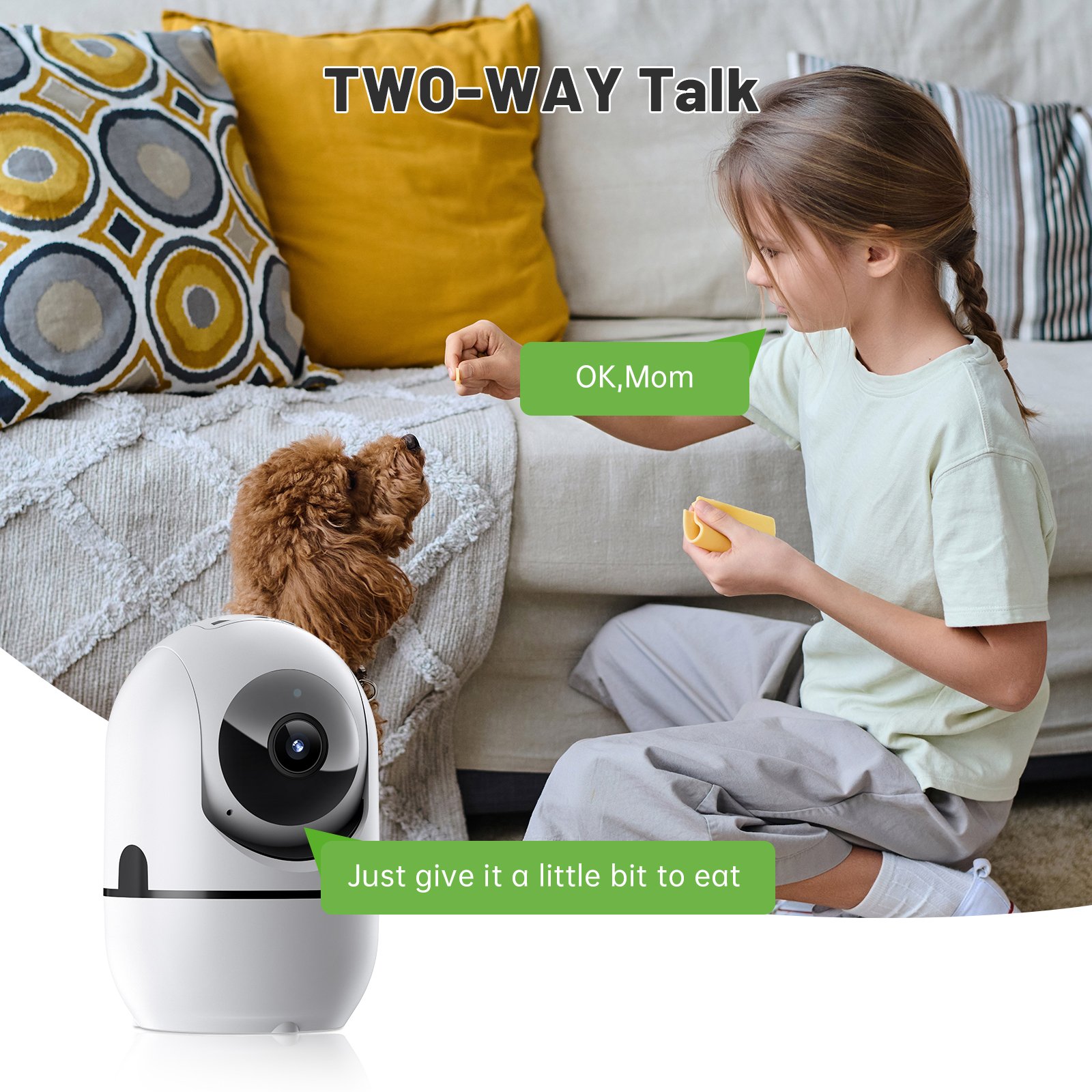 NEW Mini 2MP PTZ home camera Wireless Indoor smart CCTV Wifi Network Security WIFI Camera