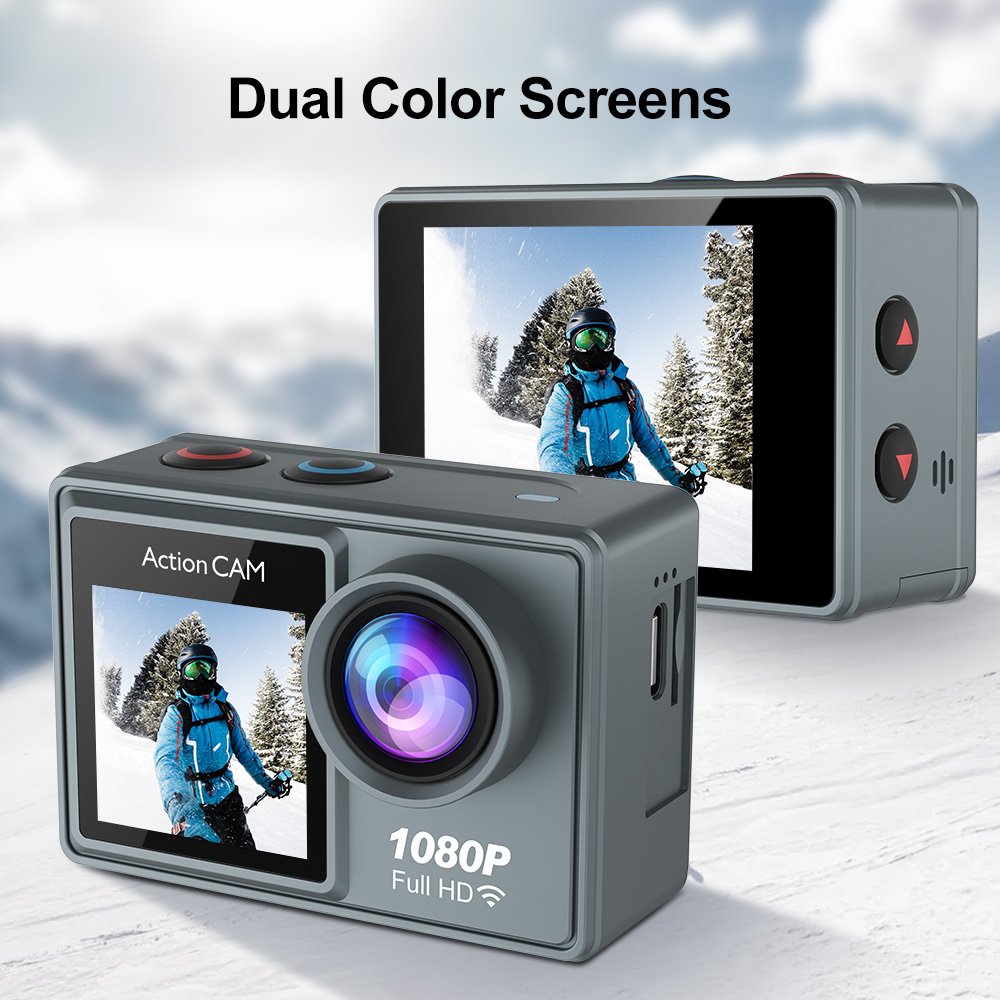 Outdoor Waterproof Small Vlogging Youtube Mini Sport Style Motorcycle Ausek Pro Action Sports Camera Tracking