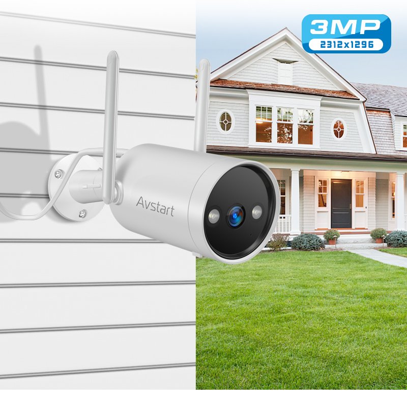 CD320 3MP 2K Surveillance Wireless Network Camera with Motion detection Color Night Vision CCTV HD Waterproof smart home Camera