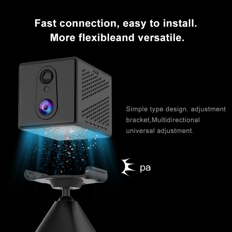 Europe CB75 Low Power Two Way Talk Pir Detection 4g Mini Battery Camera Network Camera Portable Wireless Indoor Camera 3000mah