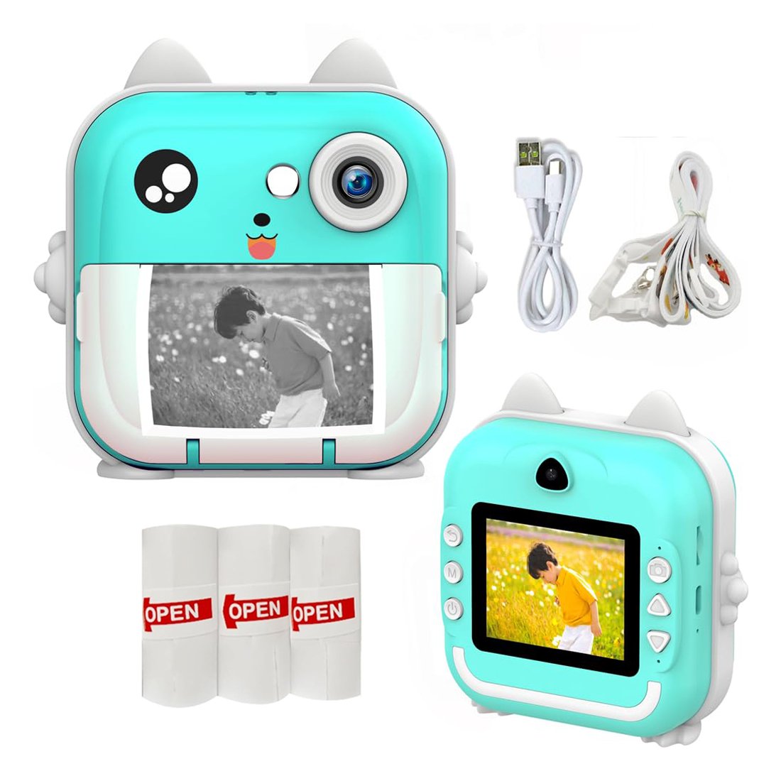 Factory kids toy Digital Children Camera For Photography Mini Thermal Printer instant photo camera Instant Kids Camera
