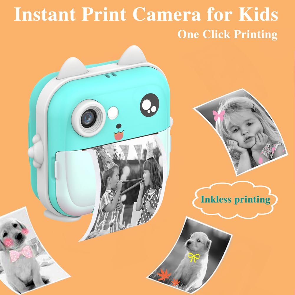 Factory kids toy Digital Children Camera For Photography Mini Thermal Printer instant photo camera Instant Kids Camera