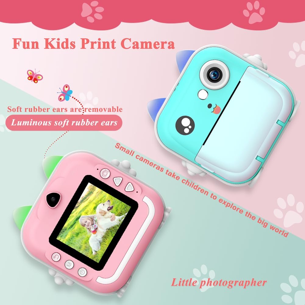 Factory kids toy Digital Children Camera For Photography Mini Thermal Printer instant photo camera Instant Kids Camera