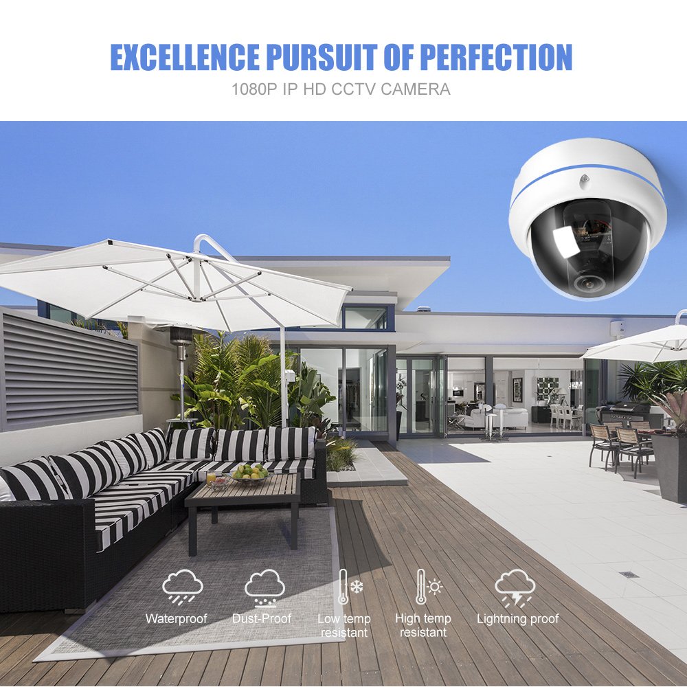 Jianvision 4k HD IP network wired rj45 POE indoor CCTV night vision metal dome camera commerce