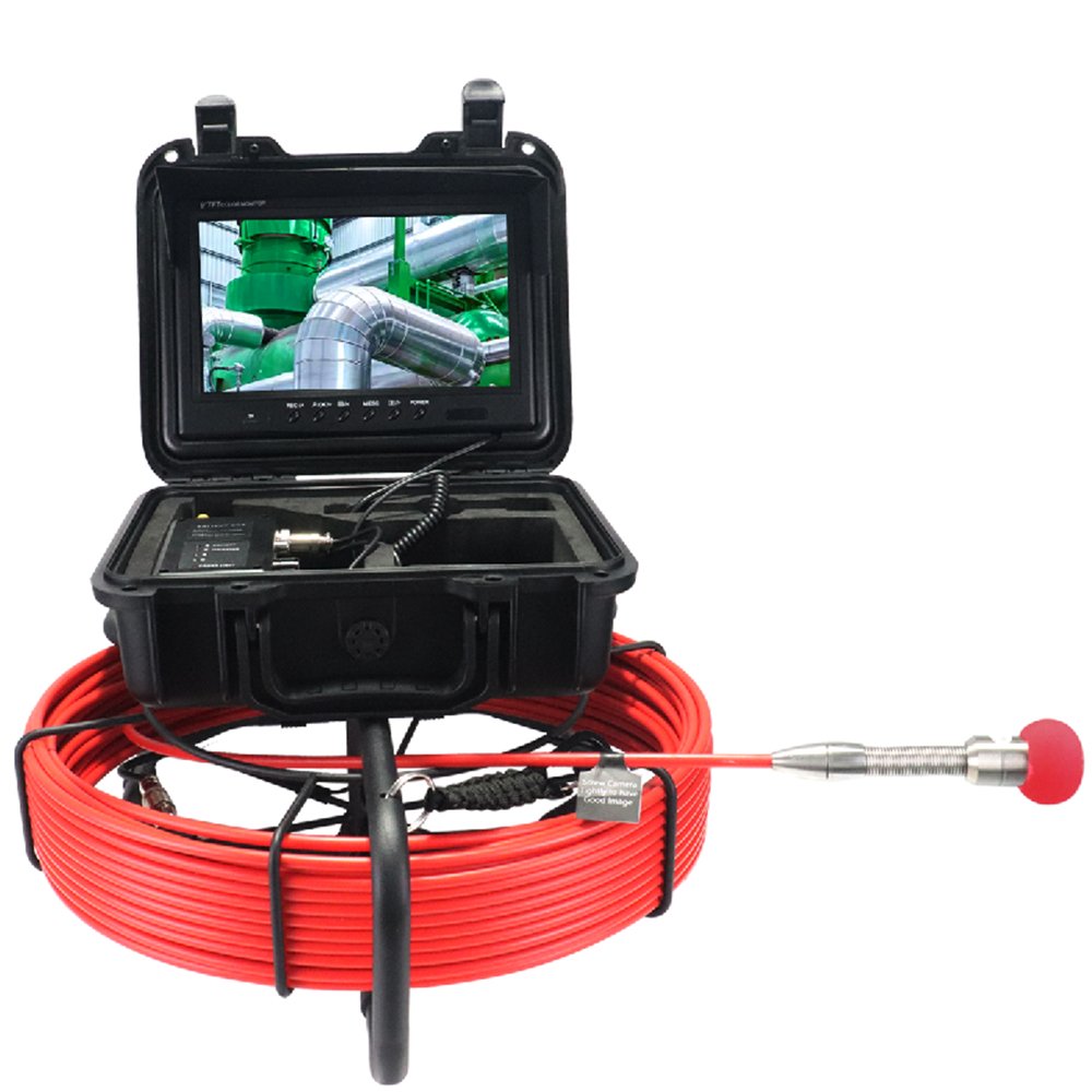 CE Rohs approved electric plumbing snake scope with camera with 20M 30M 50M cables