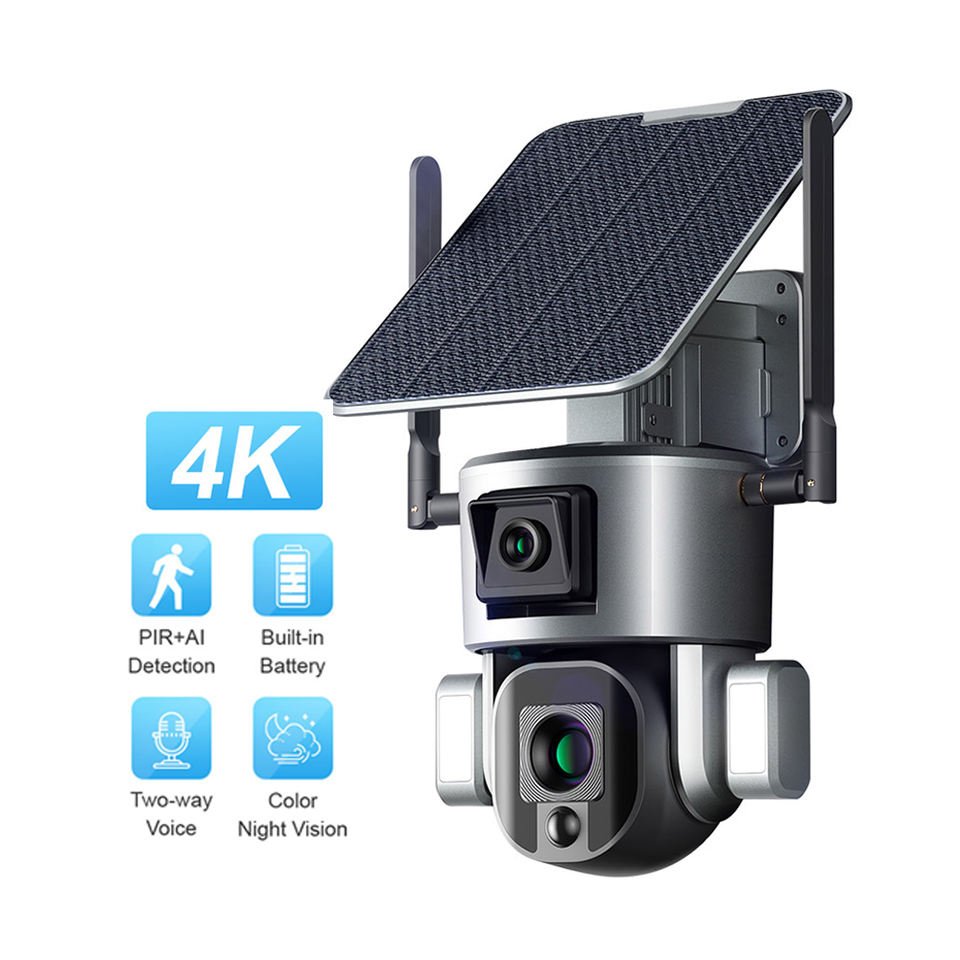 3MP Low Power PIR Wireless 360 Web Ptz Outdoor 4G Solar Ip Wifi Security Camera System Cctv Network Camera