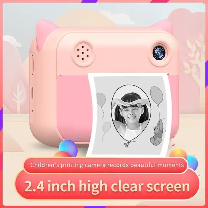 Hot selling children's instant print camera 1080p HD small mini camera with thermal photo paper toys digital camera gift toys
